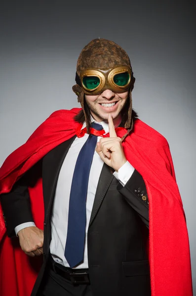 Man wearing red clothing in funny concept — Stock Photo, Image