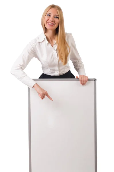 Businesswoman isolated on the white background — Stock Photo, Image