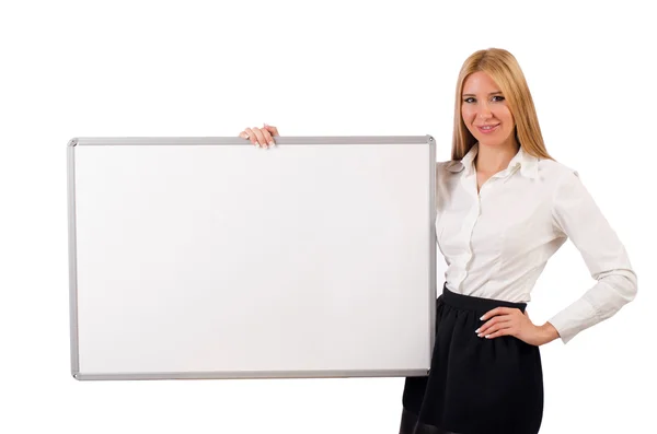 Bizneswoman izolowane na białym tle — Zdjęcie stockowe