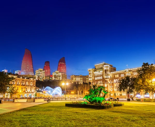 Azneft square in Baku — Stock Photo, Image