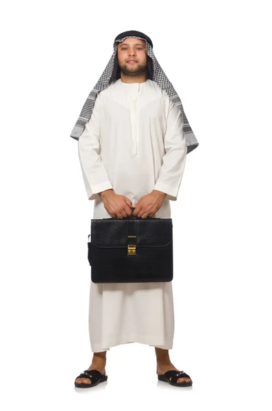 Arab man with briefcase — Stock Photo, Image