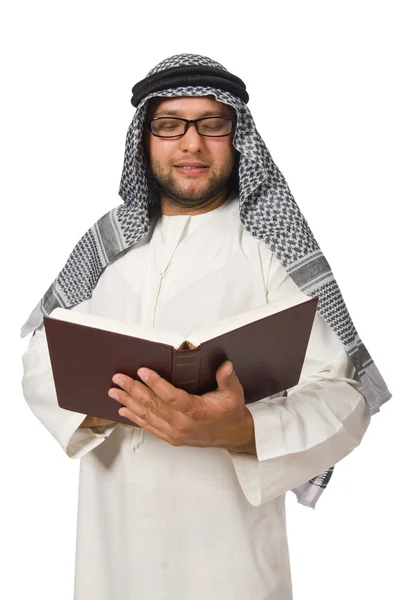 Arab man med en bok — Stockfoto