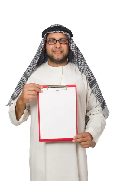 Arab man med FJÄLLPANEL — Stockfoto