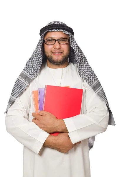 Arab man with books — Stock Photo, Image