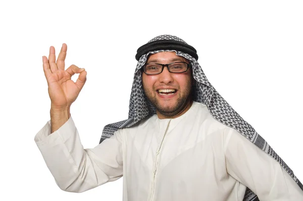 Concept with arab man — Stock Photo, Image