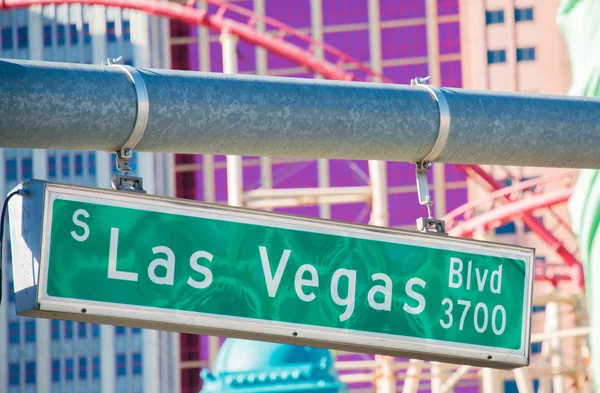 Las vegas straat teken — Stockfoto