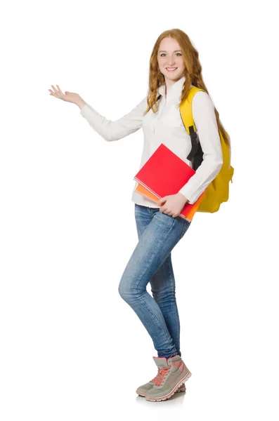 Joven estudiante con libros — Foto de Stock