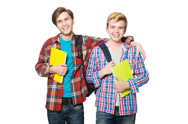 Unga studenter vänner — Stockfoto