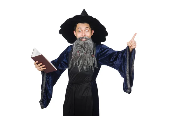 Funny wise wizard isolated on the white — Stock Photo, Image