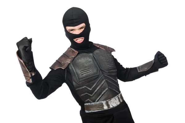 Divertente ninja isolato sullo sfondo bianco — Foto Stock