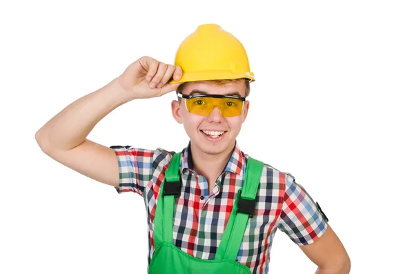 Trabalhador industrial em capacete — Fotografia de Stock