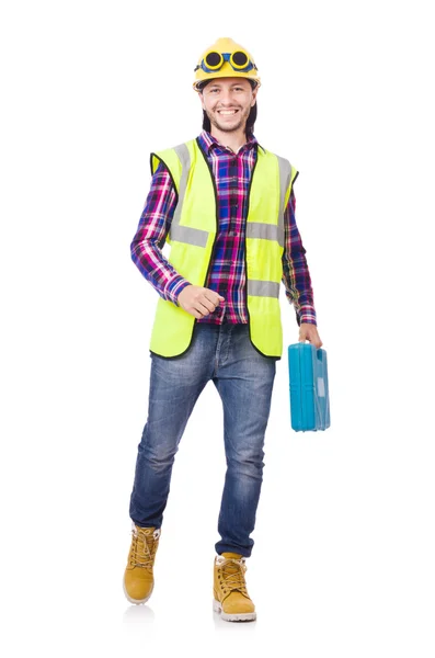 Industrial worker isolated on the white background — Stock Photo, Image