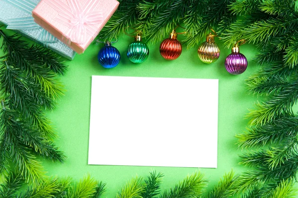 Concetto festivo con carta con copyspace — Foto Stock