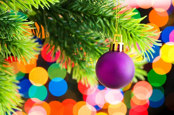 Рождественские украшения на елке Стоковое Изображение