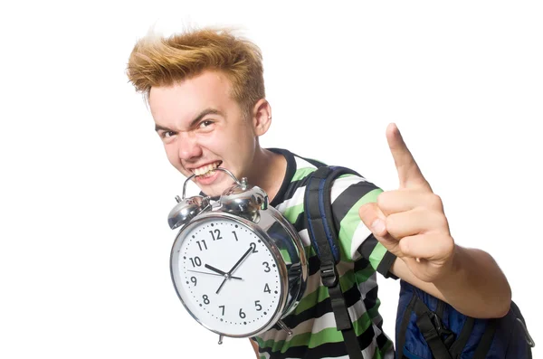 Angry student missing deadlines — Stock Photo, Image