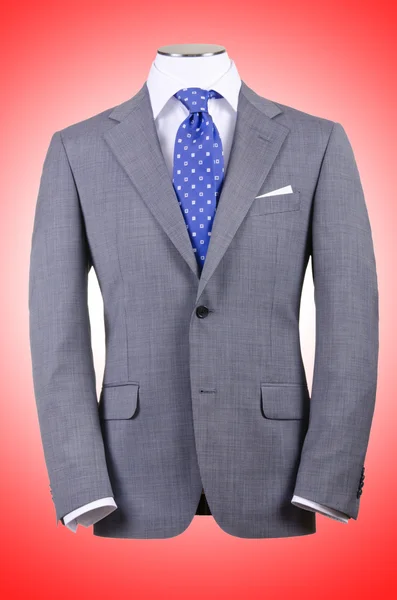 Chaqueta gris y corbata — Foto de Stock