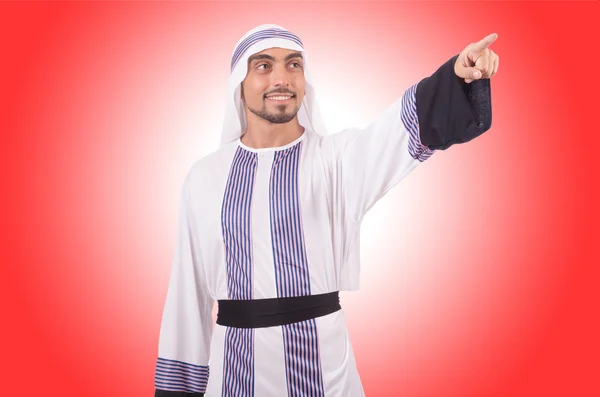 Arab affärsman visar något — Stockfoto