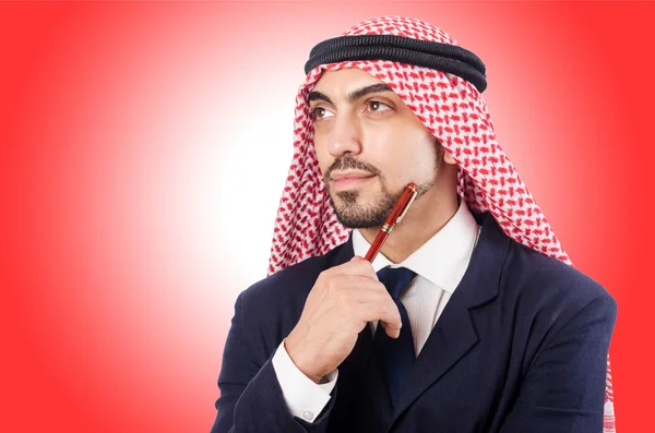 Arab businessman thinking — Stock Photo, Image