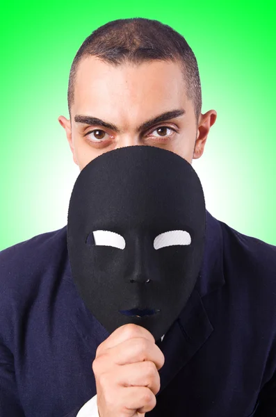 Man med mask — Stockfoto