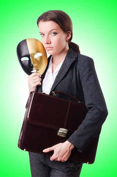 Woman with mask — Stock Photo, Image