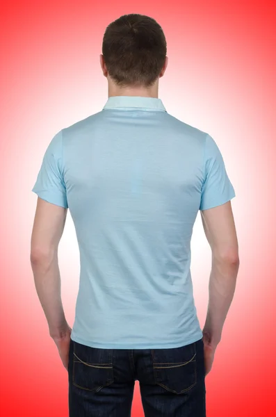 Männliches T-Shirt isoliert auf weißem Hintergrund — Stockfoto