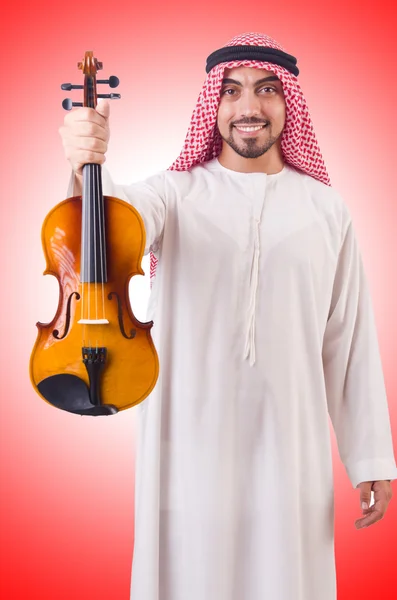 Arab man with violin — Stock Photo, Image