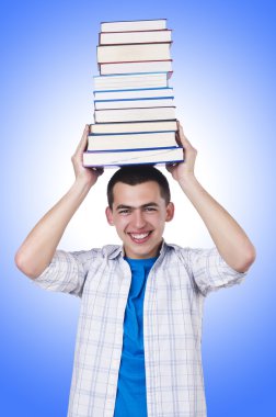 Öğrenci kitap ile