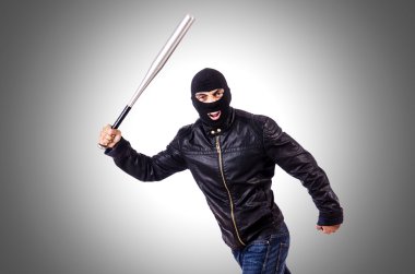 Erkek katil gri izole