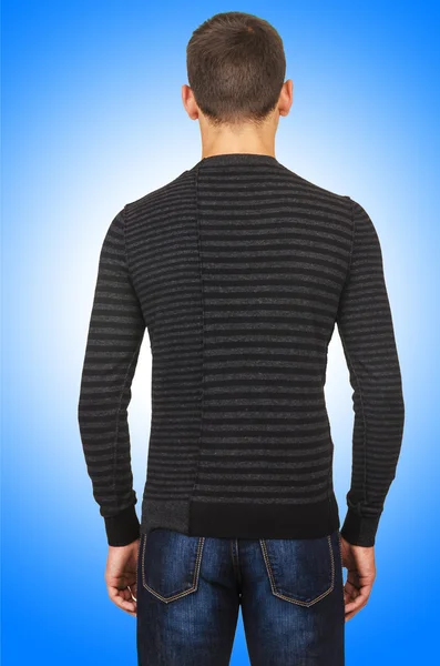 Male sweater isolated on the white — Stock Photo, Image