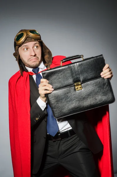 Man wearing red clothing in funny concept — Stock Photo, Image