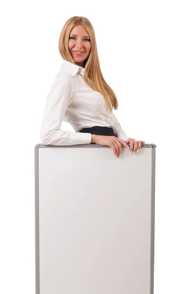 Businesswoman isolated on the white background — Stock Photo, Image