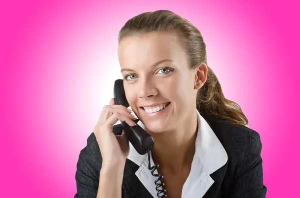 Attractive helpdesk operator — Stock Photo, Image