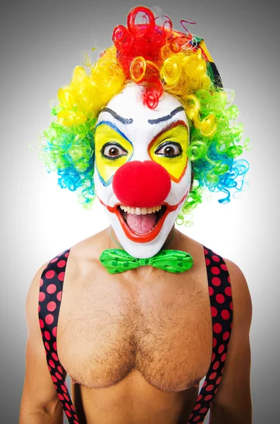 Grappig hilarische clown — Stockfoto