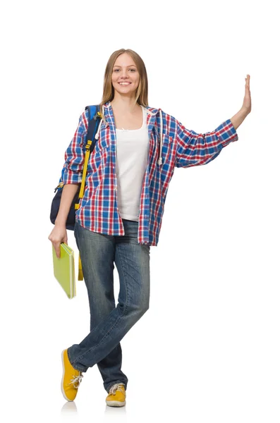 Estudiante joven con mochila — Foto de Stock