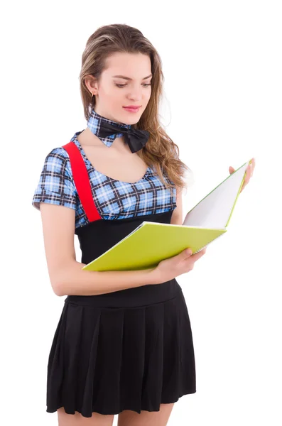 Estudiante joven con libro — Foto de Stock