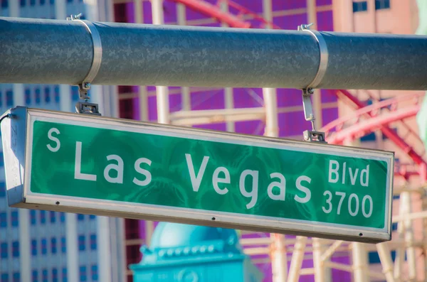 Las vegas straat teken — Stockfoto