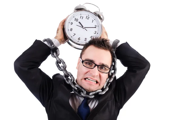 Geschäftsmann mit Uhr — Stockfoto