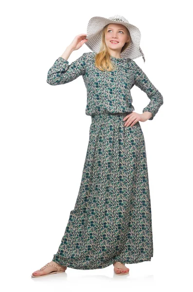 Moda elbiseli kadın — Stok fotoğraf