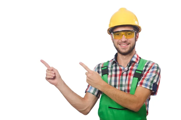 Industrial worker on white background — Stock Photo, Image