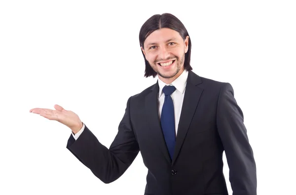 Young businessman isolated on the white background — Stock Photo, Image