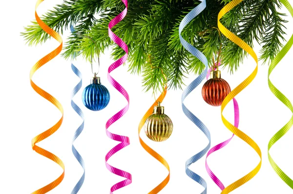 Noel süslemeleri beyazların üzerinde izole.