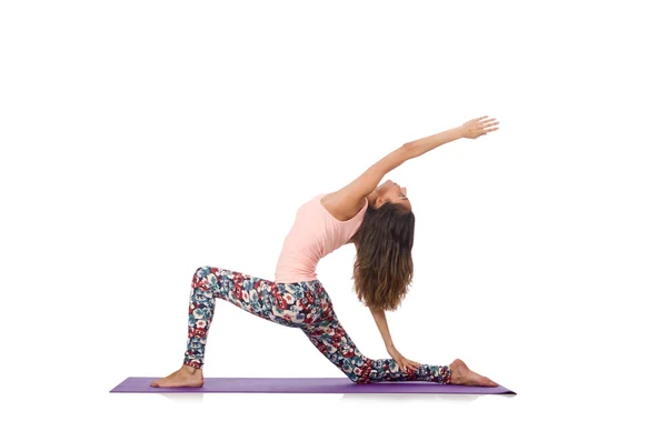 Young woman doing sport exercises — Stock Photo, Image