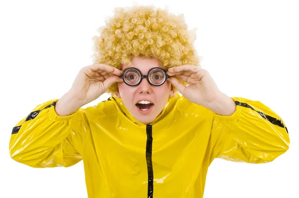 Hombre de traje amarillo — Foto de Stock