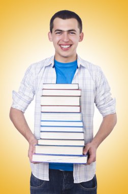Öğrenci kitap ile