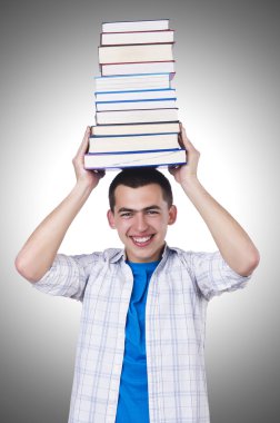 Öğrenci kitap ile