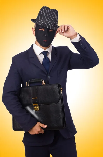 Man with black mask — Stock Photo, Image