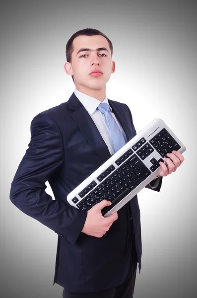 Computer geek nerd — Stockfoto