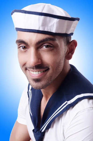Gyönyörű férfi sailor — Stock Fotó