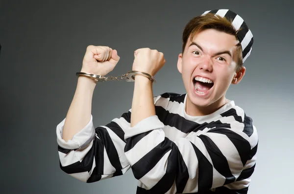 Detenuto in prigione in modo divertente — Foto Stock