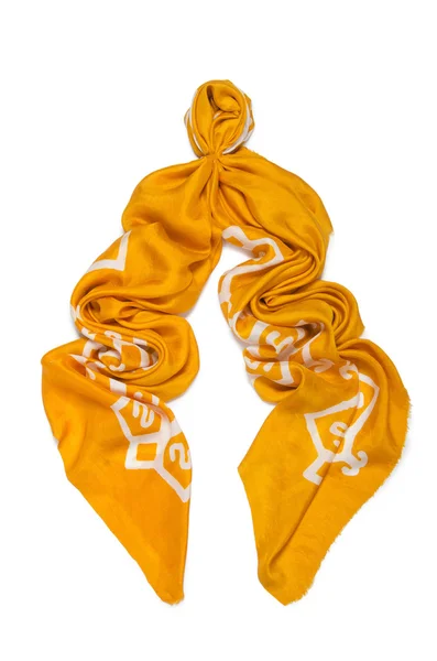 Yellow Woman scarf — Stock Photo, Image